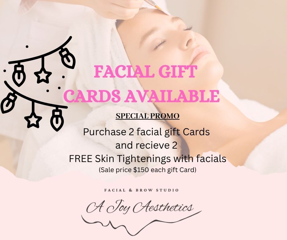 Buy 2 Facial Gift Cards, Get 2 FREE Skin Tightenings w/Facials